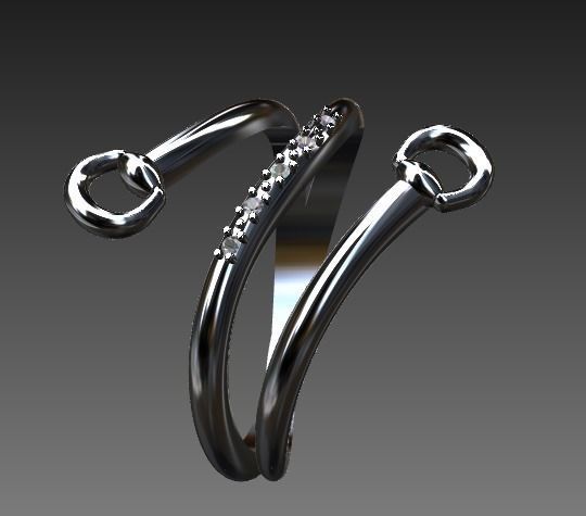 Ring horse equestrian 3D print model 3D print model_11