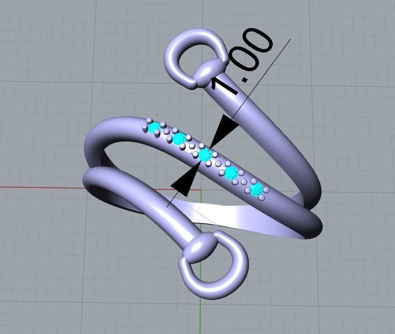 Ring horse equestrian 3D print model 3D print model_6