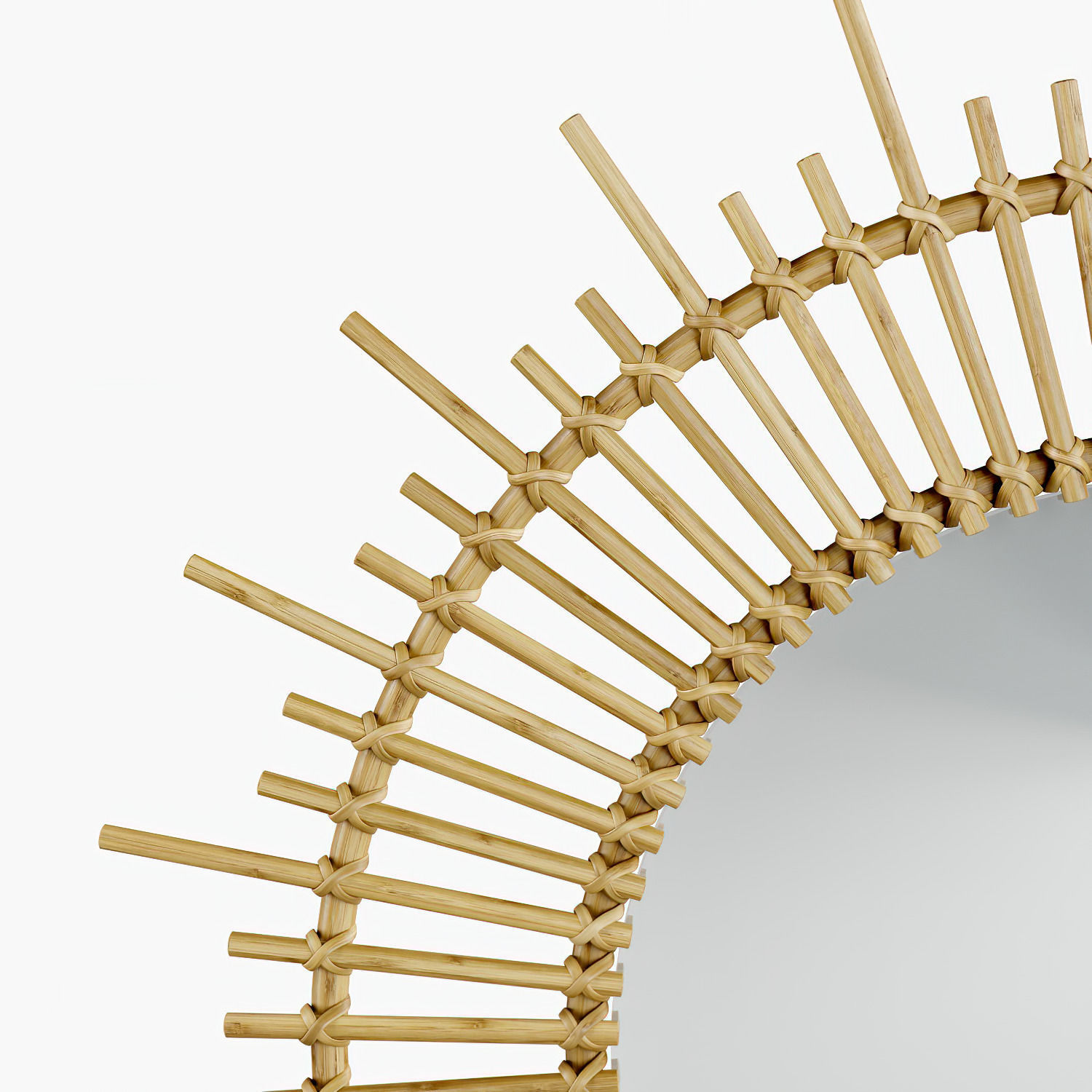 Planete rattan mirror  3D model_2