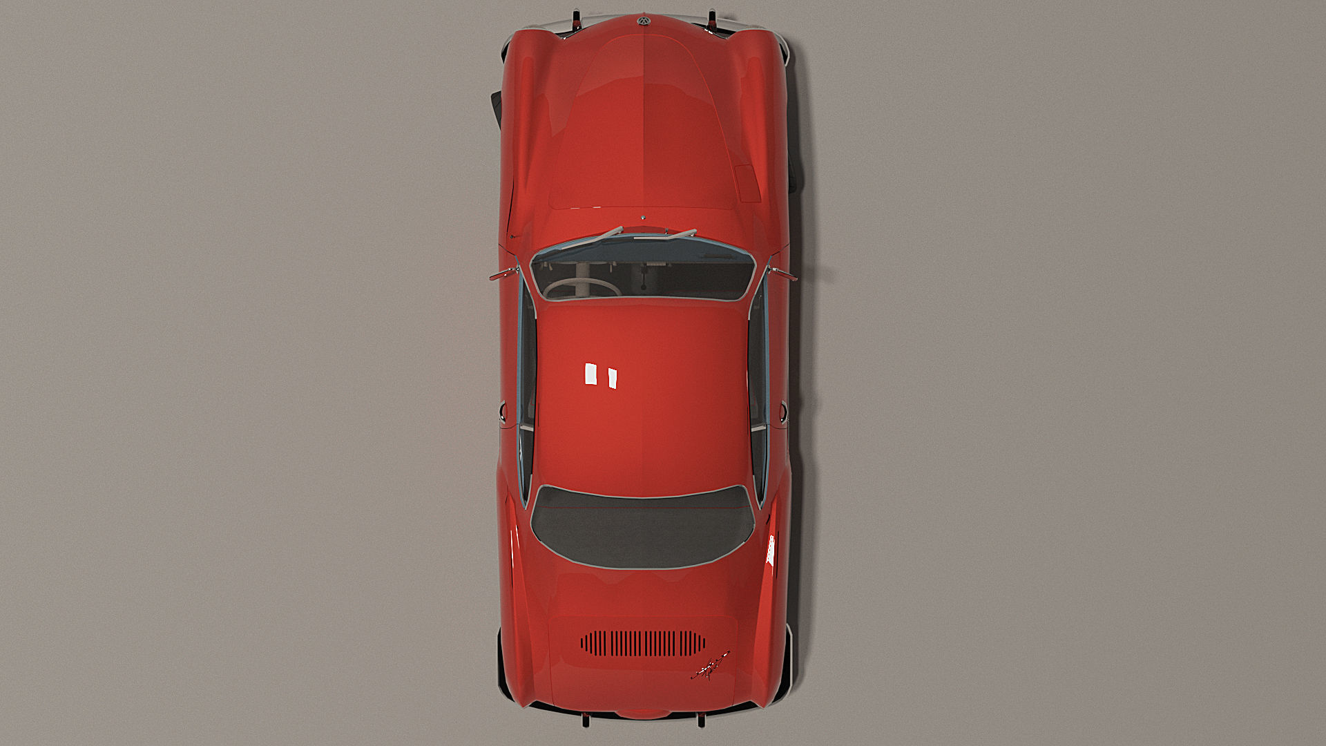 Volkswagen Karmann-Ghia Coupe  3D model_4