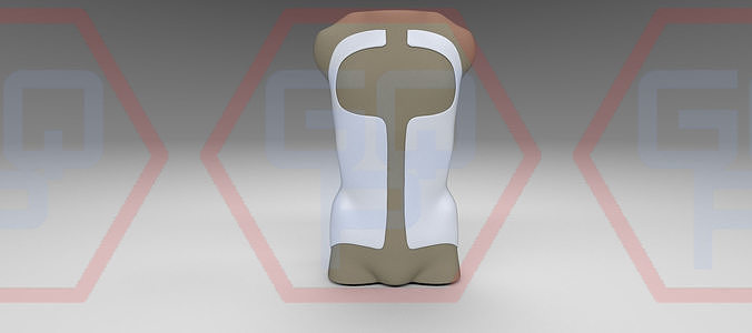 Orthopedic Corset Brace Cheneau Scoliosis 3D model