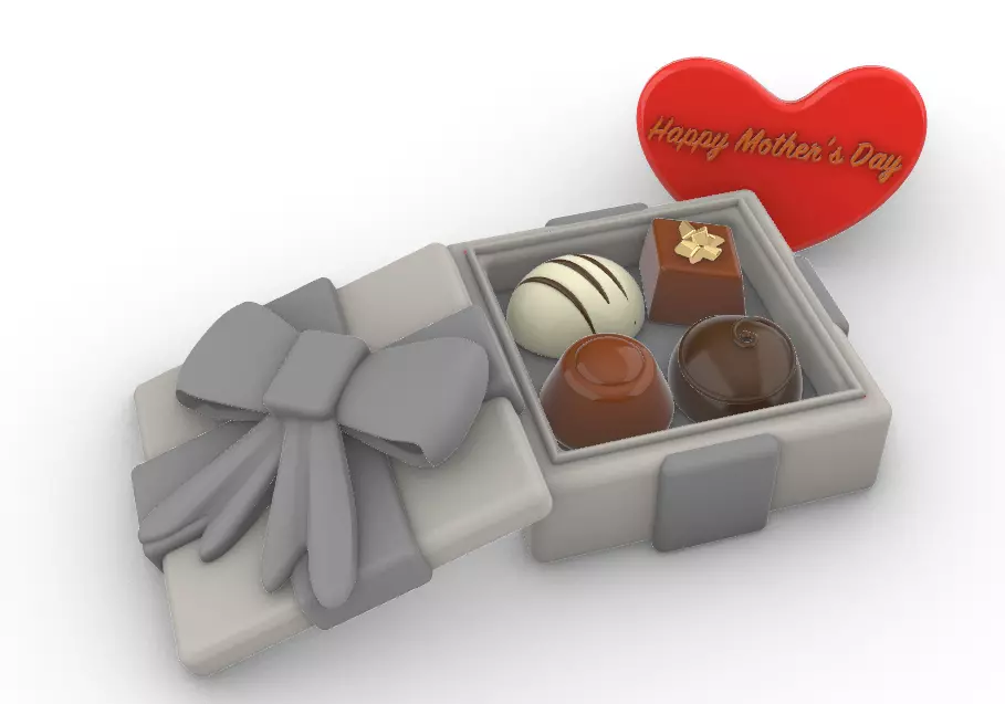 chocolate gift box  3D print model_0