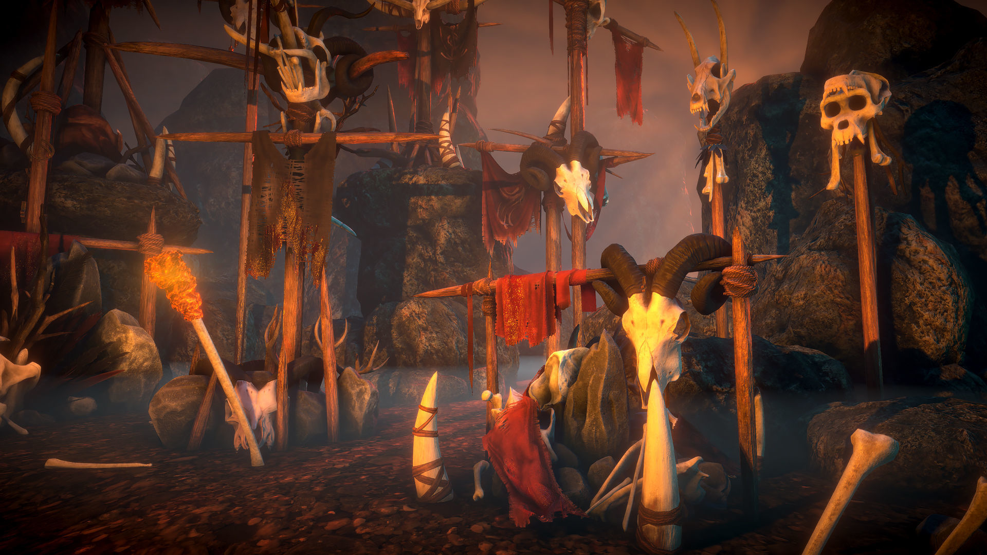 Tribal totems Low-poly 3D model_3