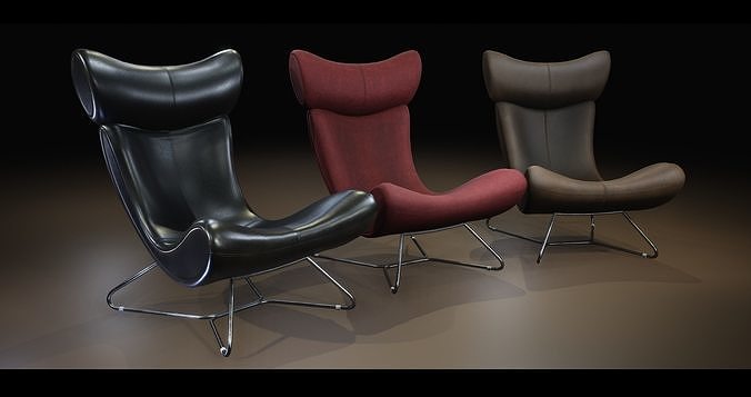 Butterfly chair Low-poly 3D model