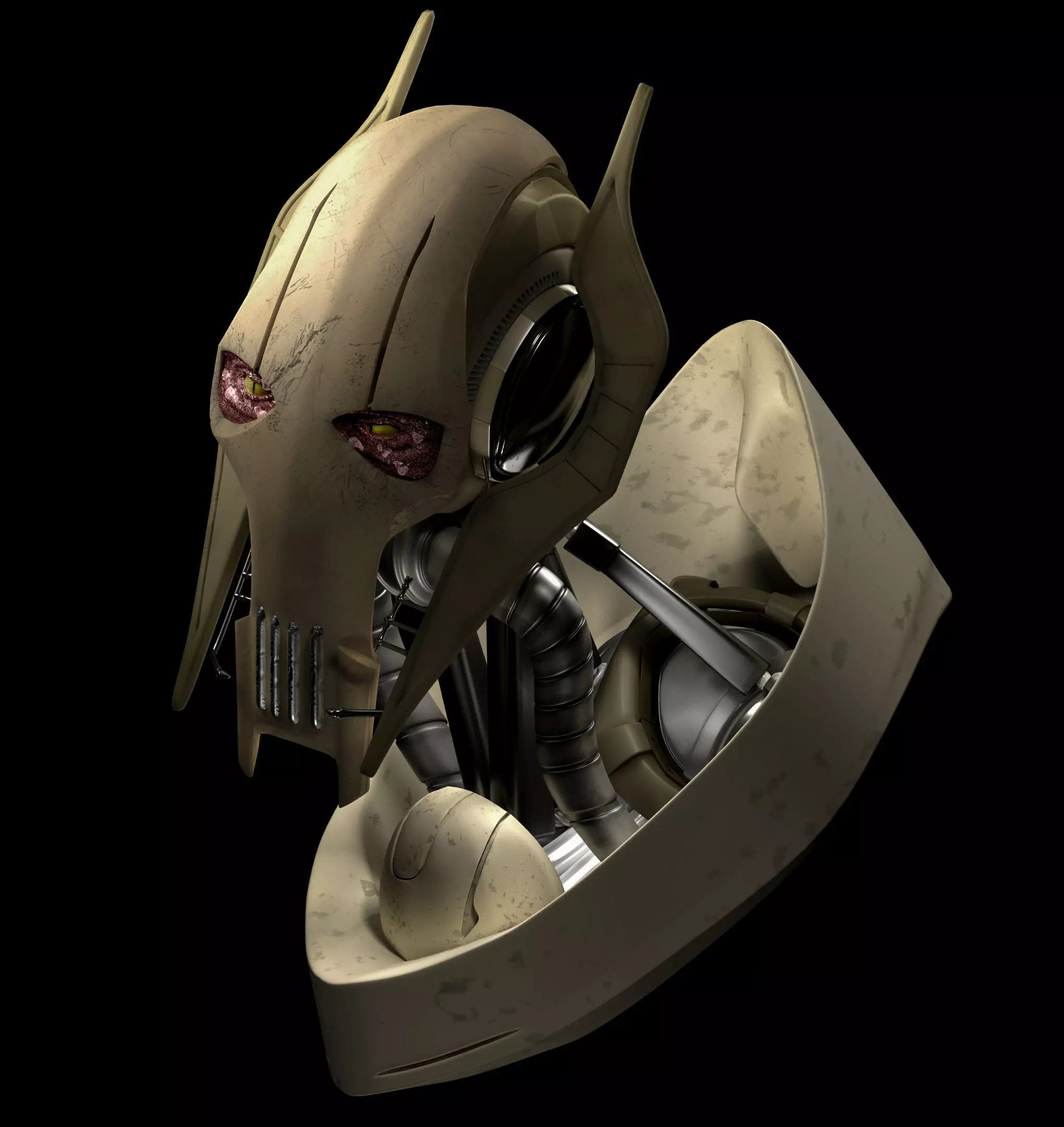 General Grievous Bust STL 3D print model_0