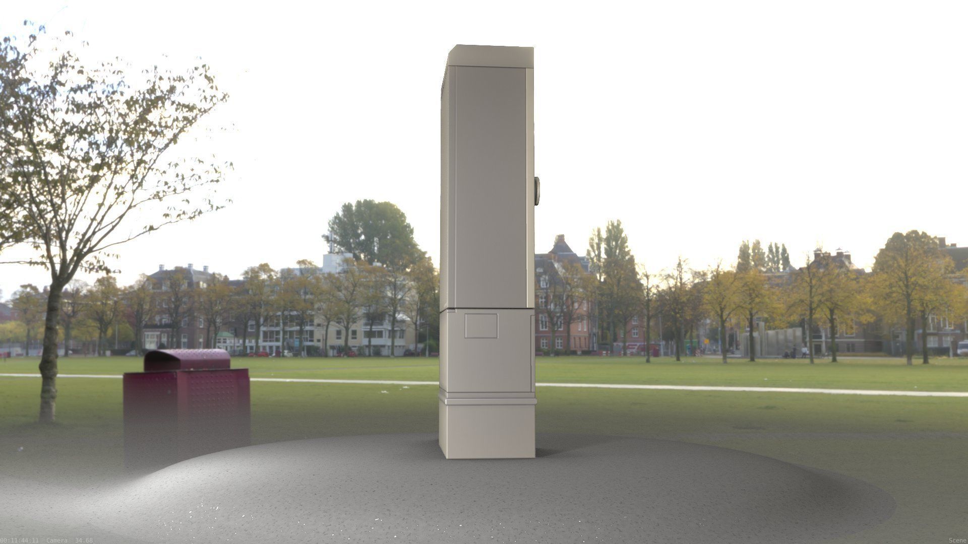 Electrical Distribution Cabinet 170 Low-poly 3D model_13