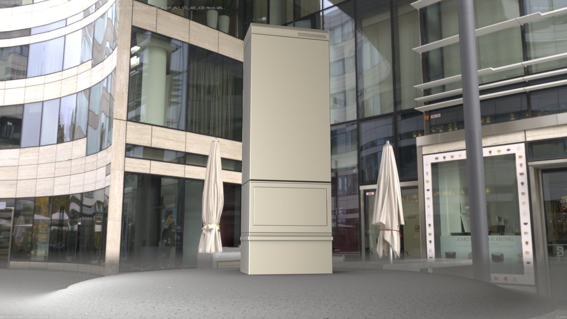 Electrical Distribution Cabinet 170 Low-poly 3D model_31