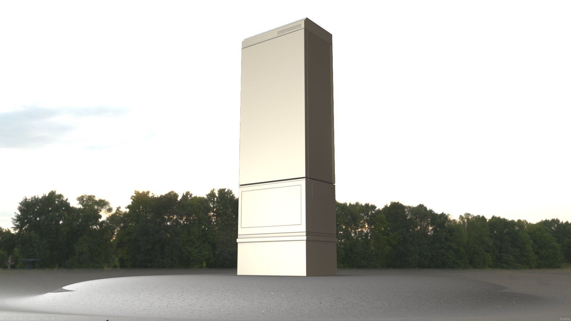Electrical Distribution Cabinet 170 Low-poly 3D model_34