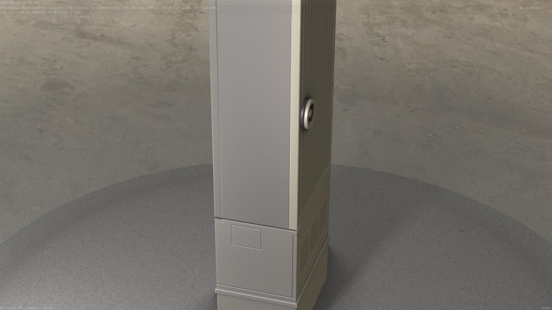 Electrical Distribution Cabinet 170 Low-poly 3D model_52