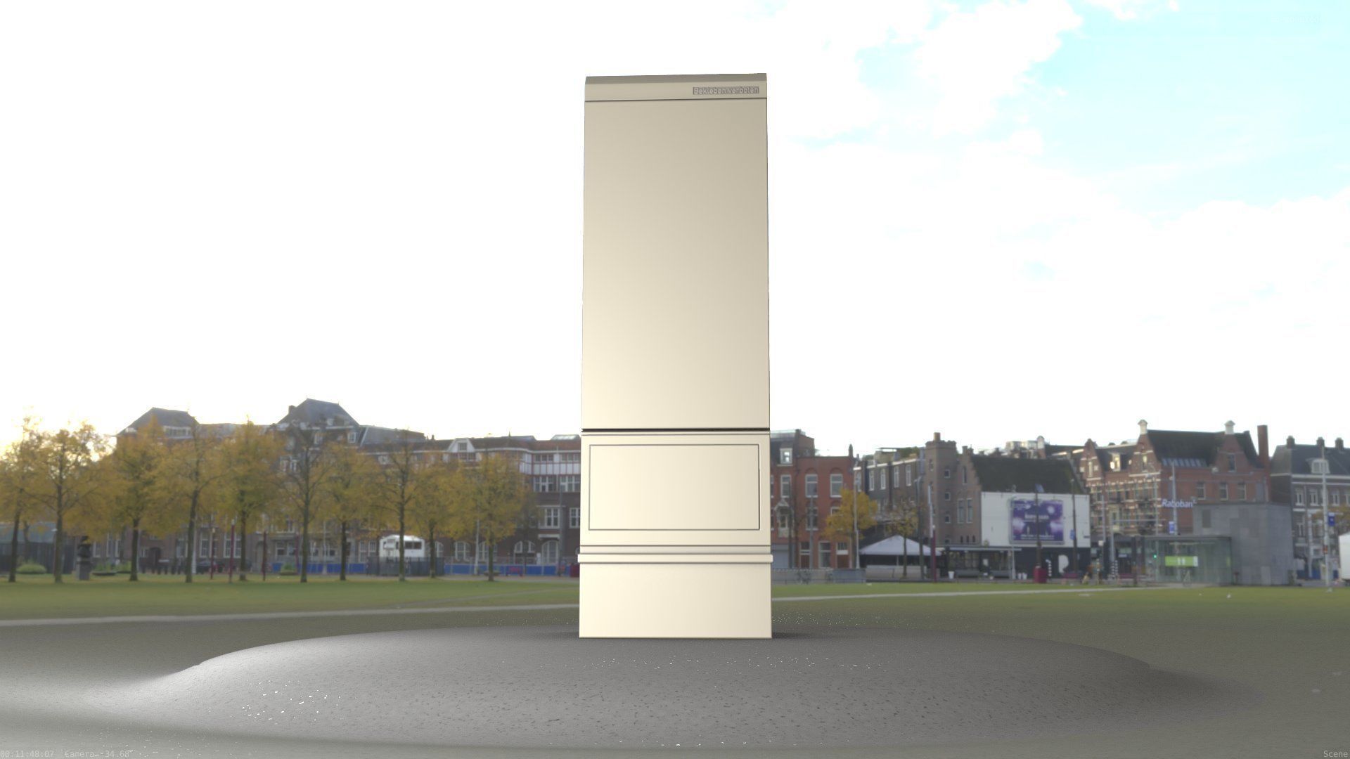 Electrical Distribution Cabinet 170 Low-poly 3D model_100