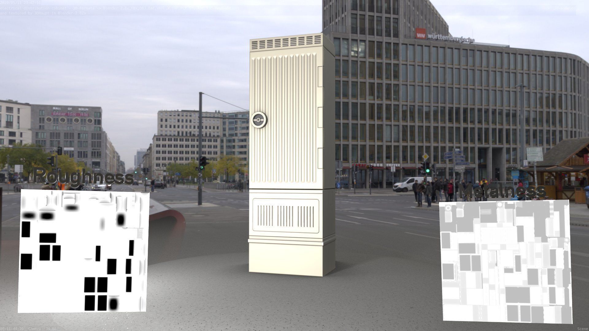 Electrical Distribution Cabinet 170 Low-poly 3D model_22