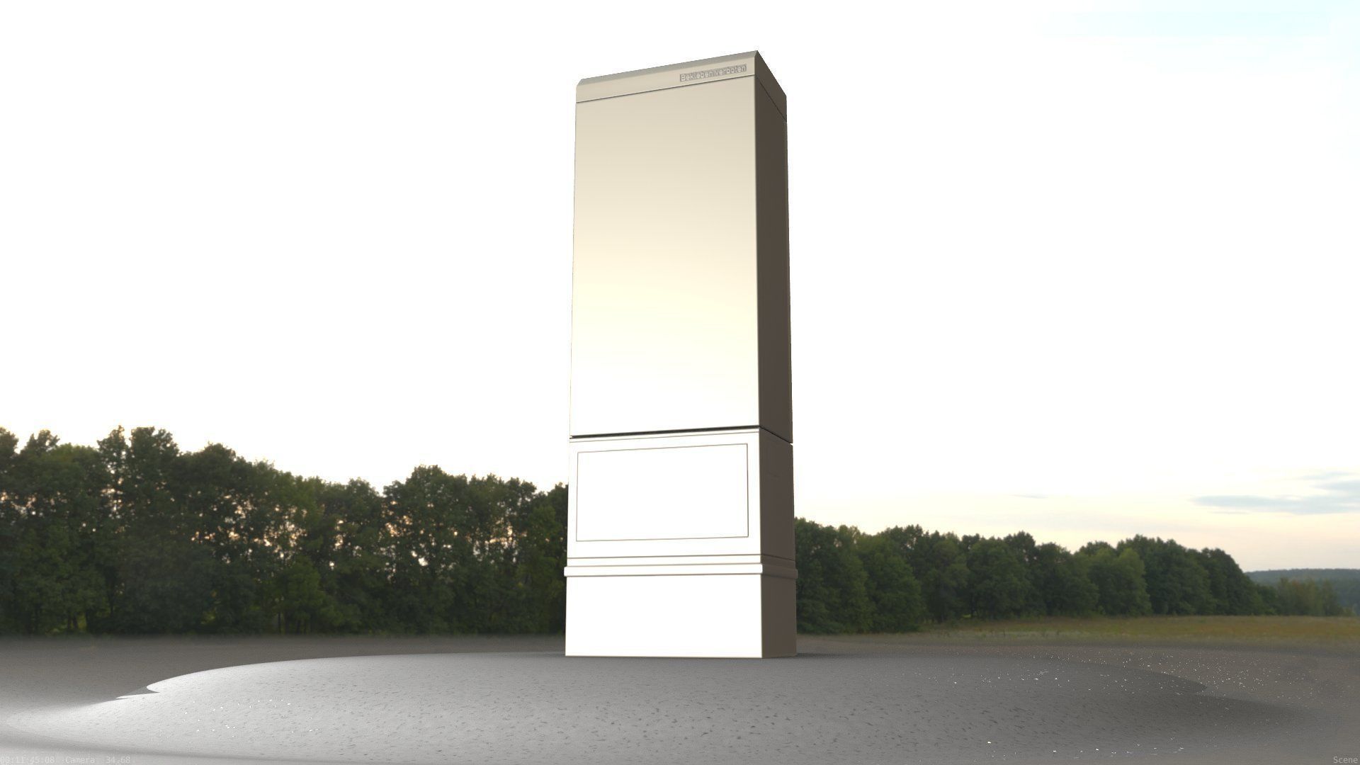 Electrical Distribution Cabinet 170 Low-poly 3D model_33