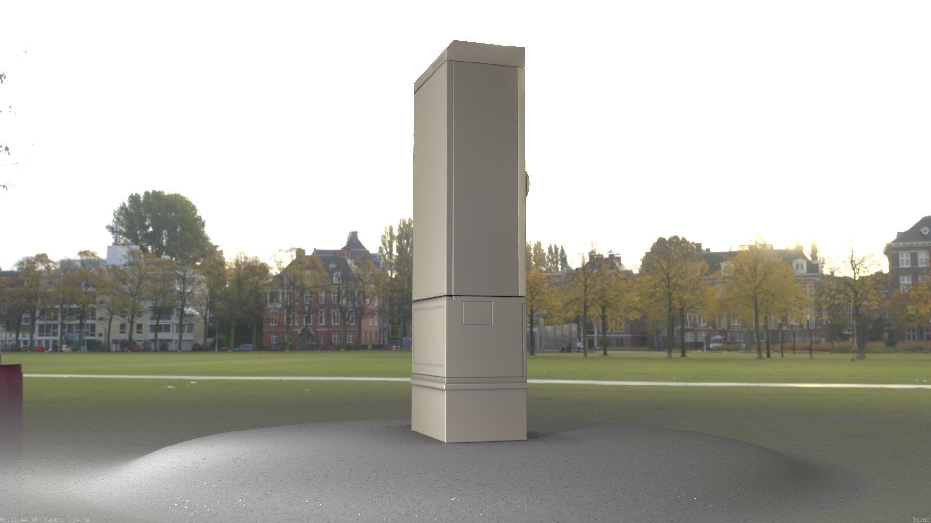 Electrical Distribution Cabinet 170 Low-poly 3D model_12