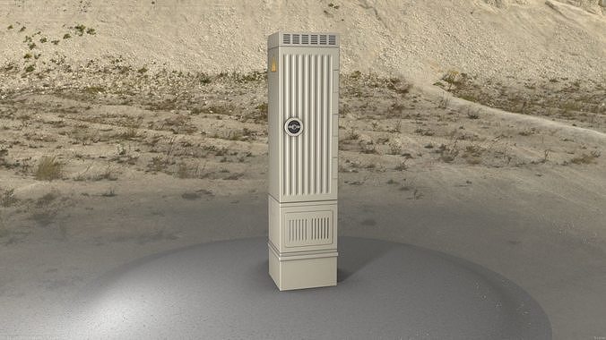 Electrical Distribution Cabinet 174 Low-poly 3D model