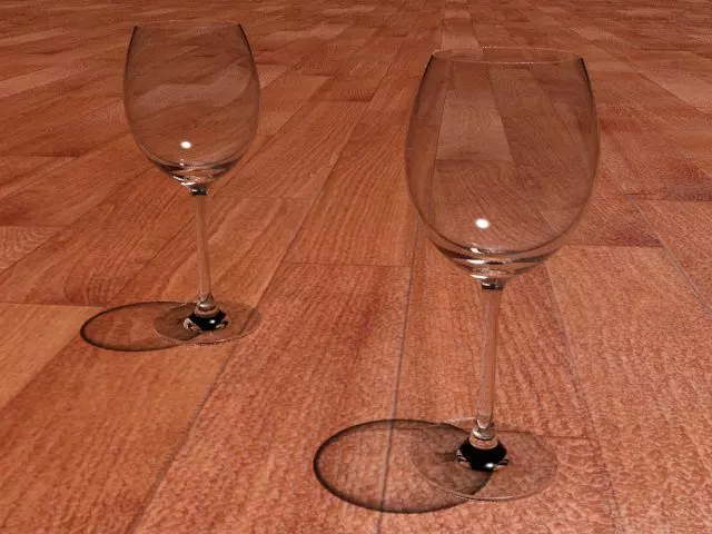 Glass of Wine Free low-poly 3D model