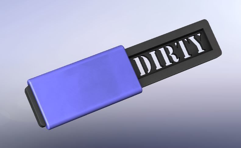 Dishwasher Sign 3D print model_1