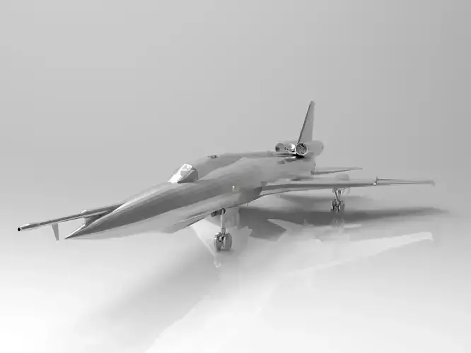 Tupolev Tu-22 soviet bomber 3D ready 3D print model