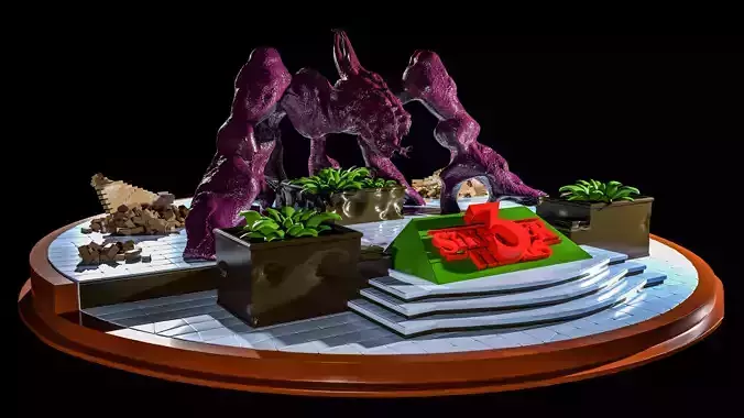 Stranger Things 3 Diorama STL 3D print model