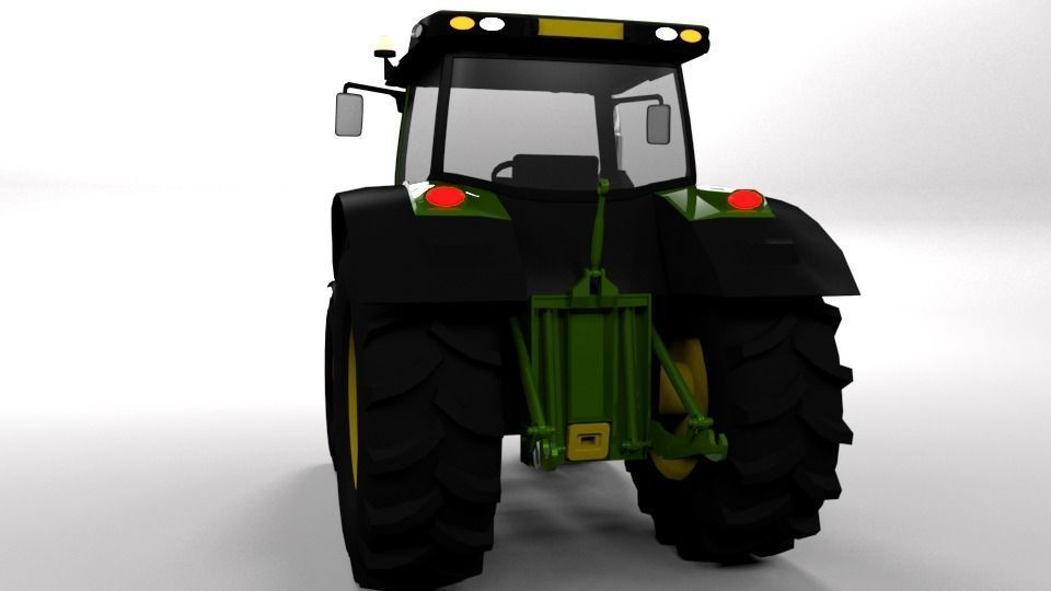 JOHN DEERE 6R LOWPOLY Low-poly 3D model_2