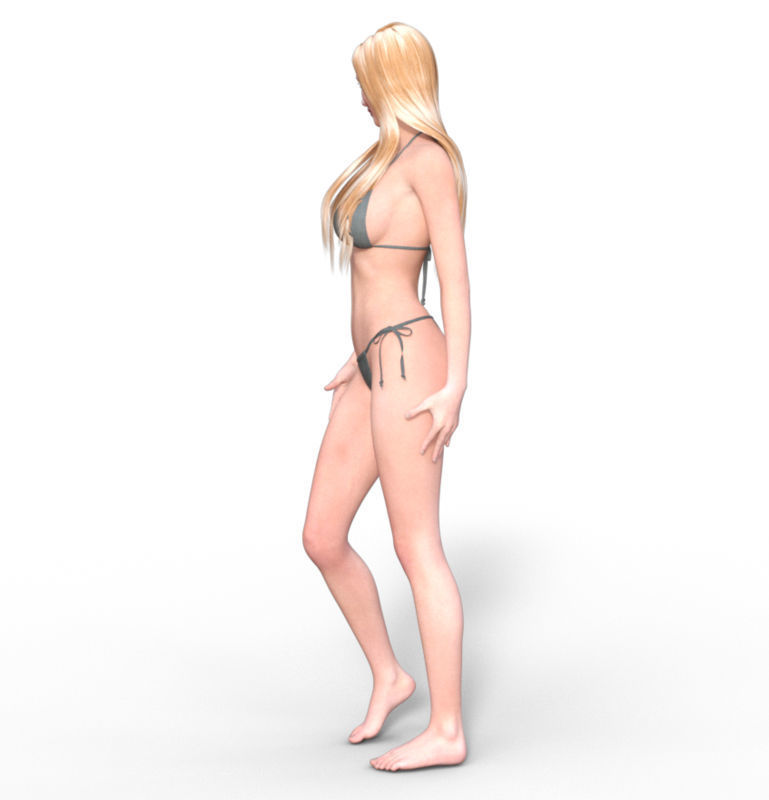 Jennifer Laurence full rigged 3D model 3D model_4