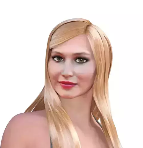 Jennifer Laurence full rigged 3D model