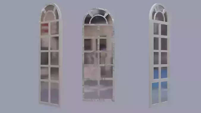Arch window 3D model