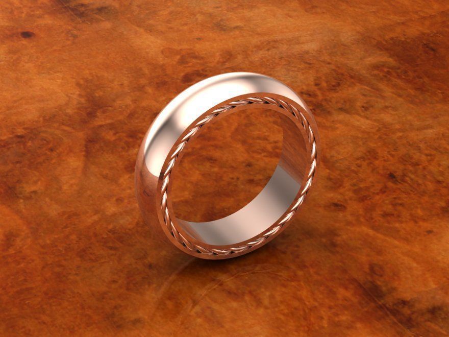 David yurman streamline ring wedding 11 sizes file 3D print model_6