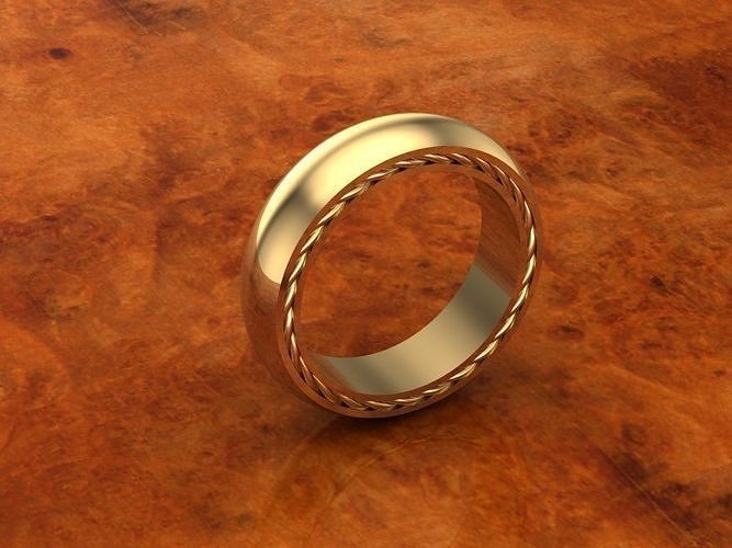 David yurman streamline ring wedding 11 sizes file 3D print model