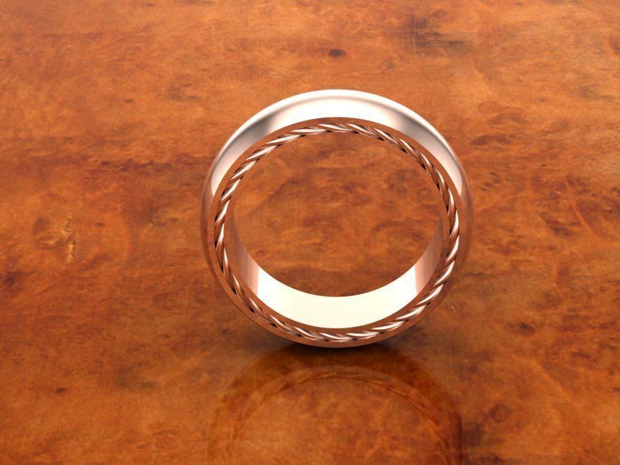 David yurman streamline ring wedding 11 sizes file 3D print model_14