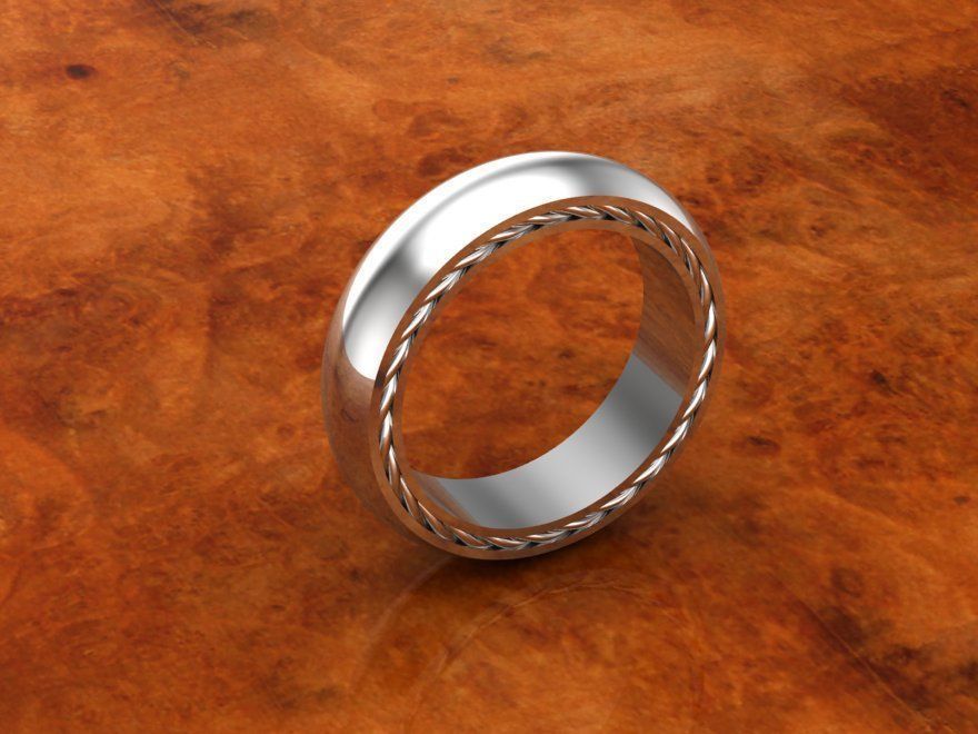 David yurman streamline ring wedding 11 sizes file 3D print model_17