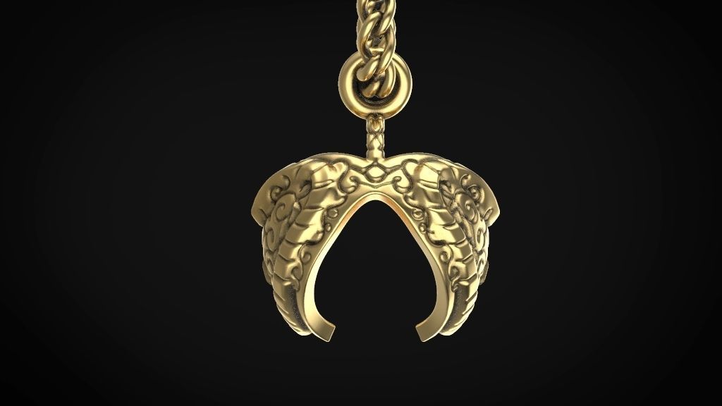 heart pendant special model 3D print model_6