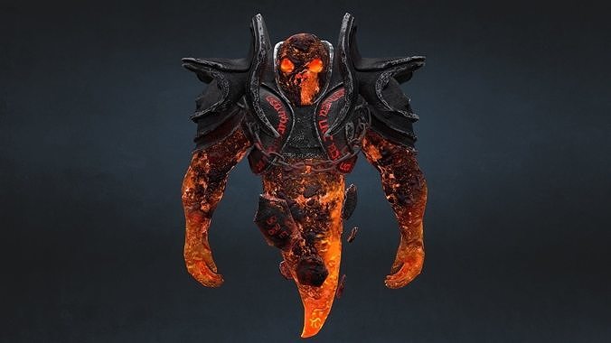 Fire Elemental  Low-poly 3D model