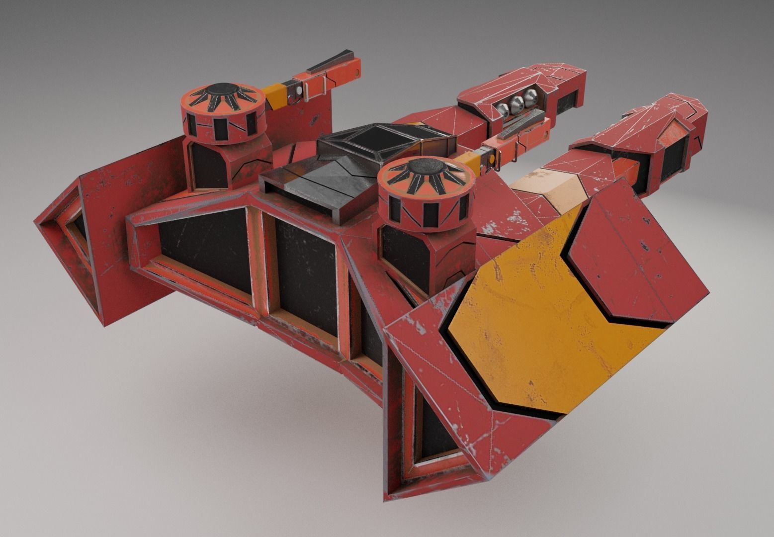 The Storm spaceship 3D model_2