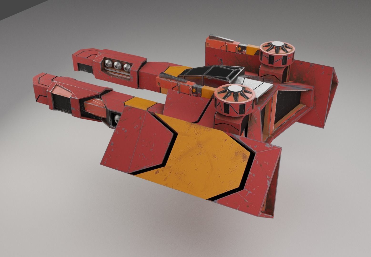 The Storm spaceship 3D model_1