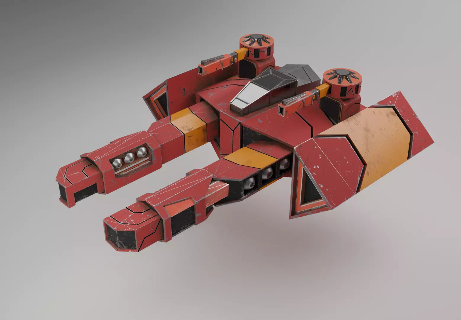 The Storm spaceship 3D model_0