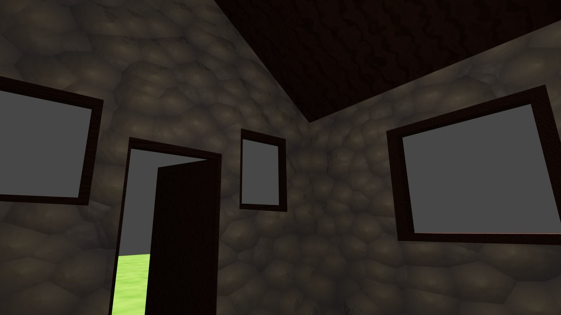 Small Village House Low-poly 3D model_2