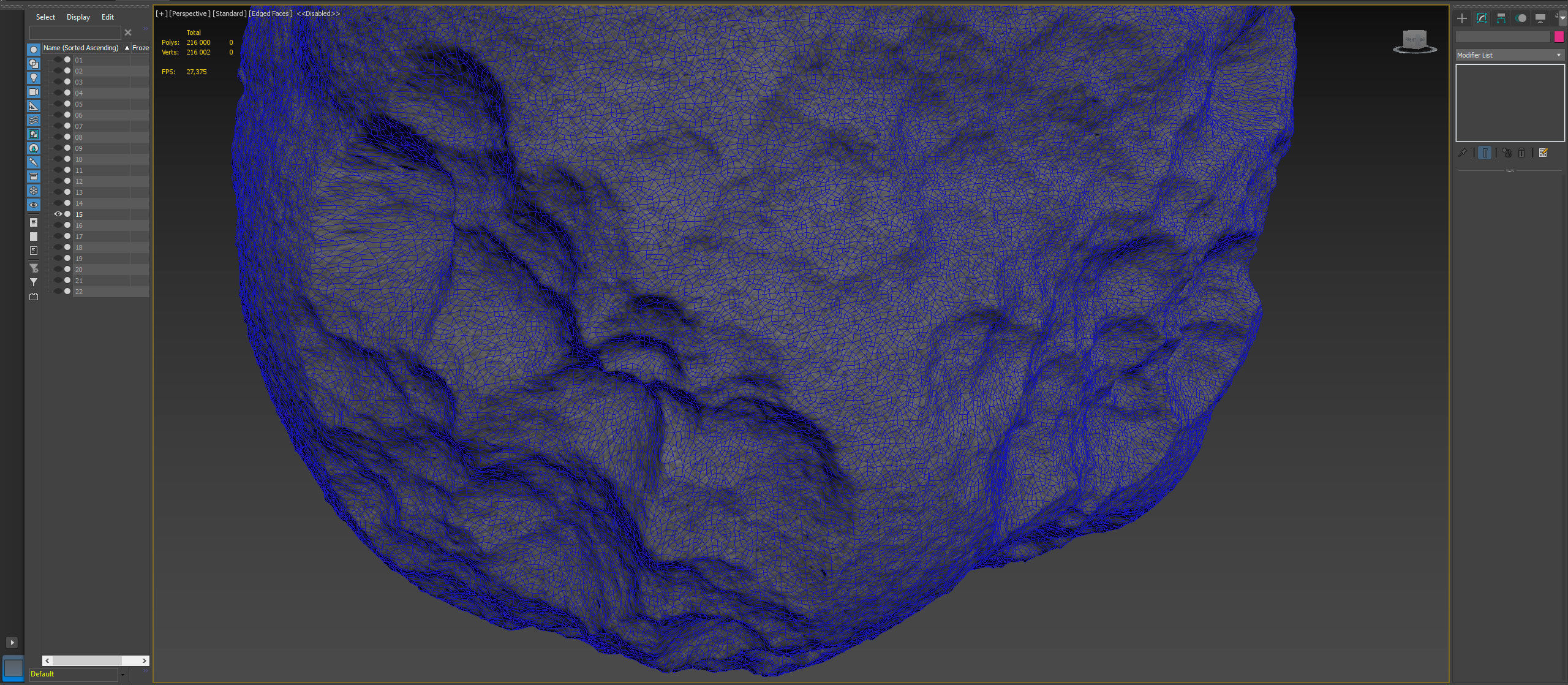 Detailed asteroids high-poly set 3D model_26