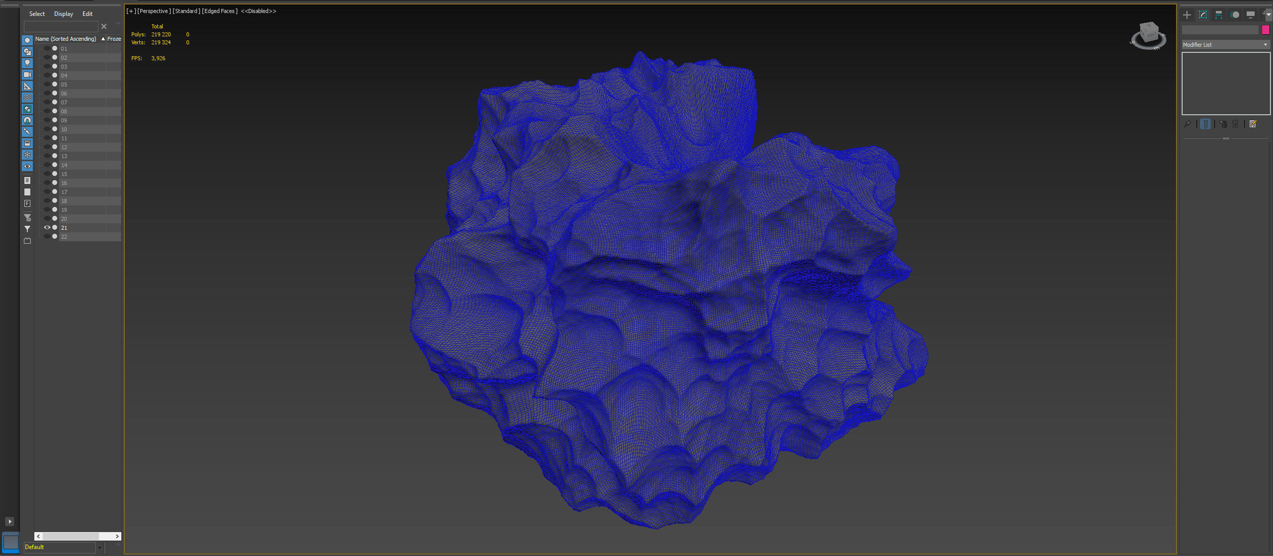 Detailed asteroids high-poly set 3D model_24