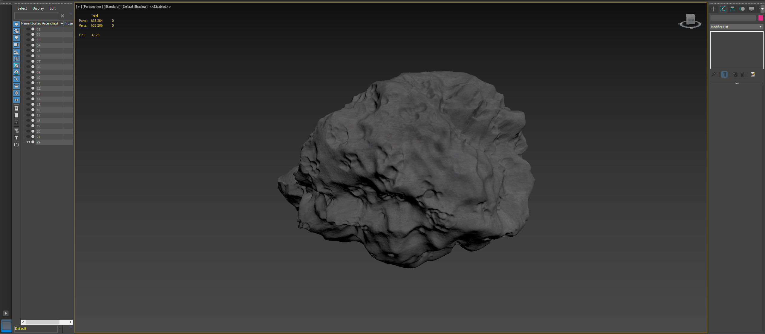 Detailed asteroids high-poly set 3D model_20
