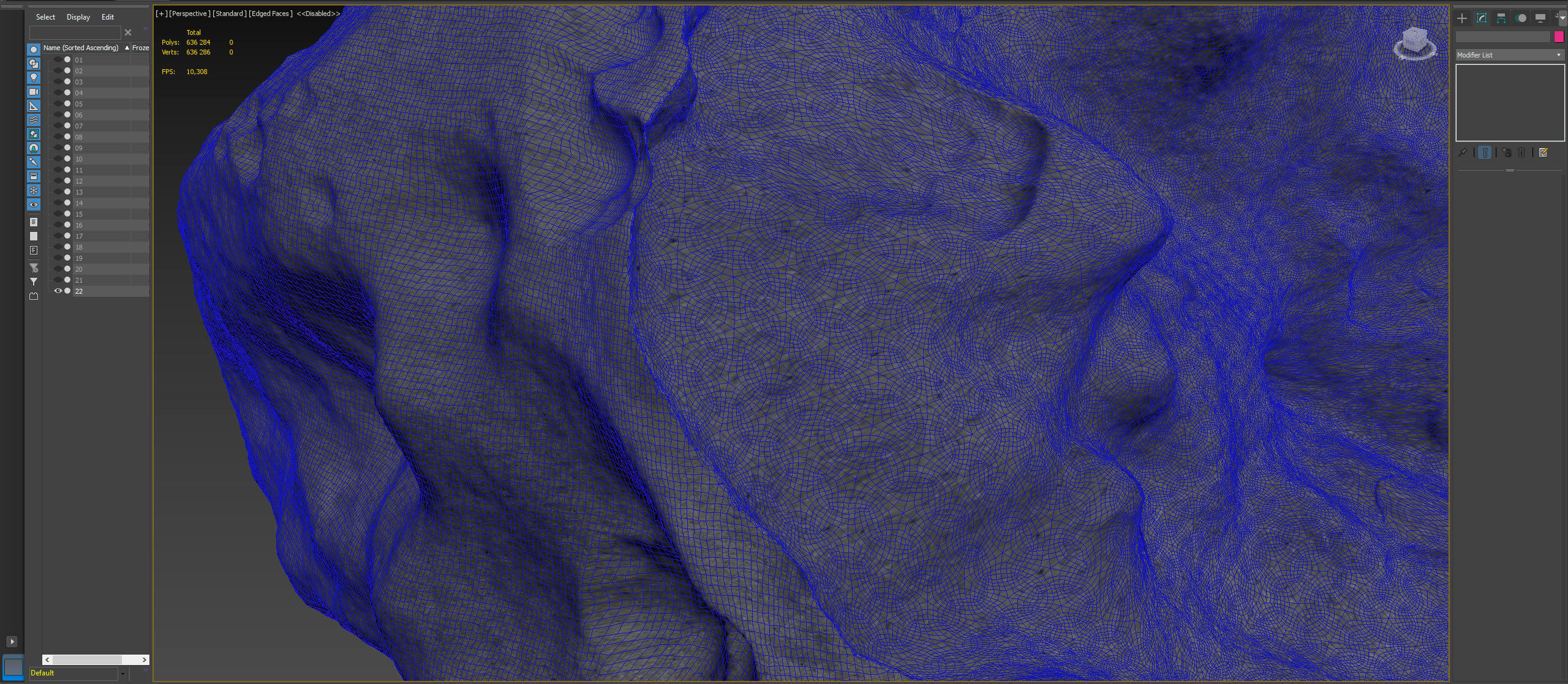 Detailed asteroids high-poly set 3D model_27