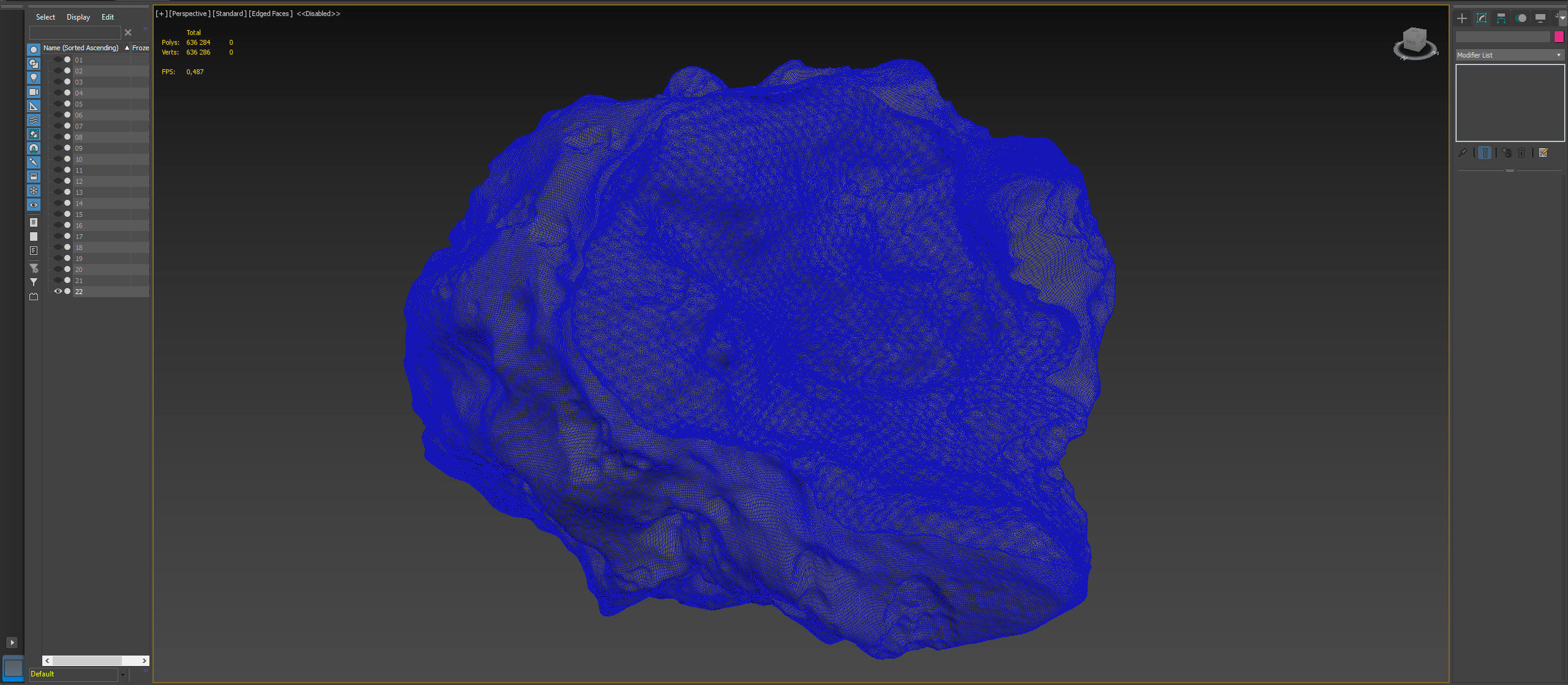 Detailed asteroids high-poly set 3D model_28