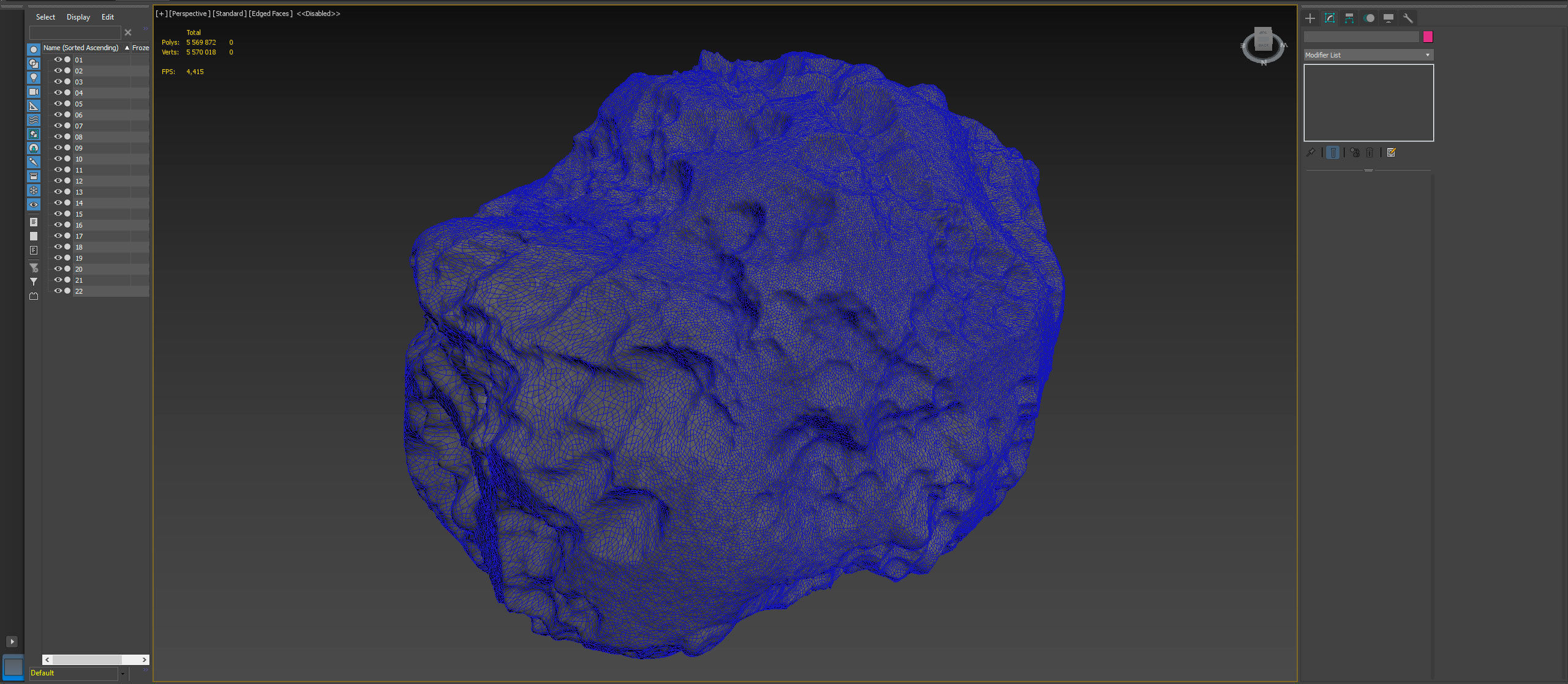 Detailed asteroids high-poly set 3D model_30