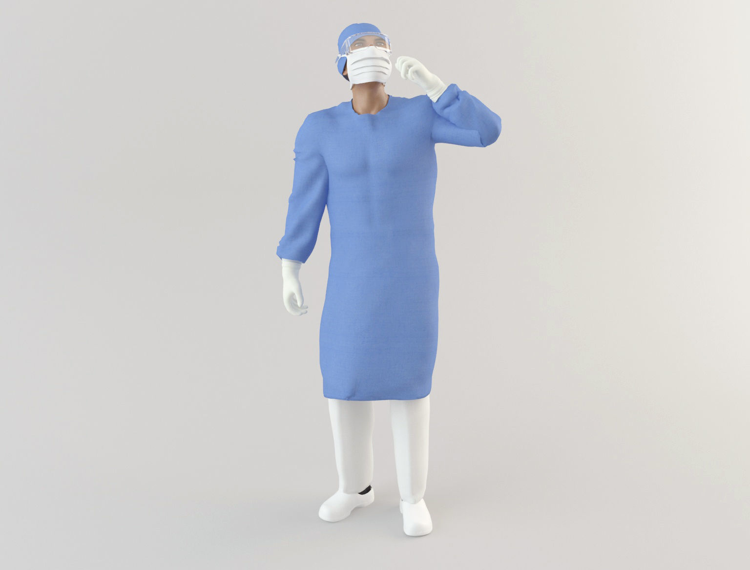 Doctor 1 Coronavirus 3D model_12