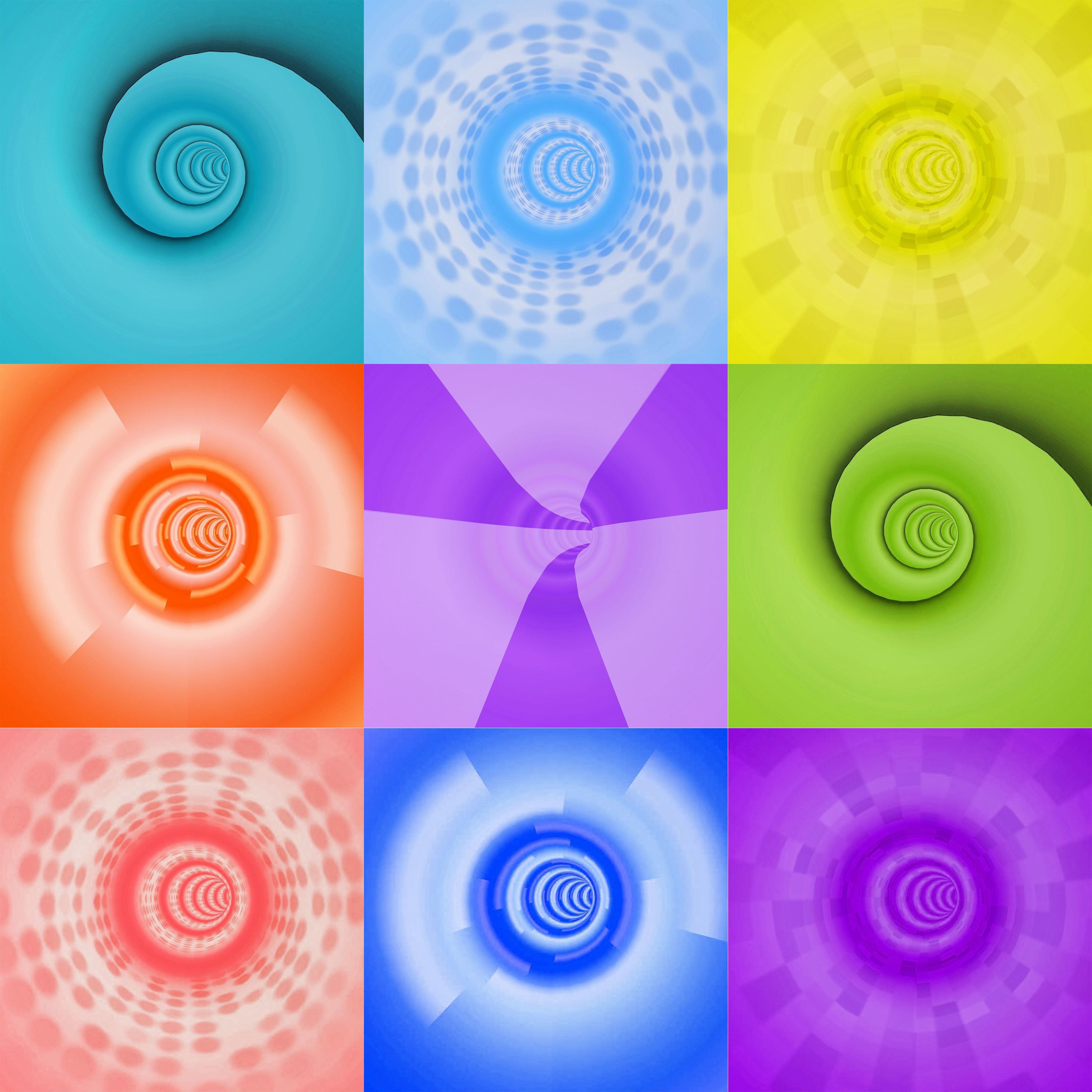 modular cartoon tunels 3d models pack