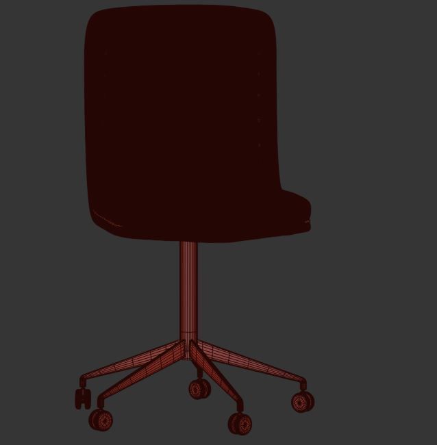 Four Hands Home Office Malibu Desk Chair 3D model_5