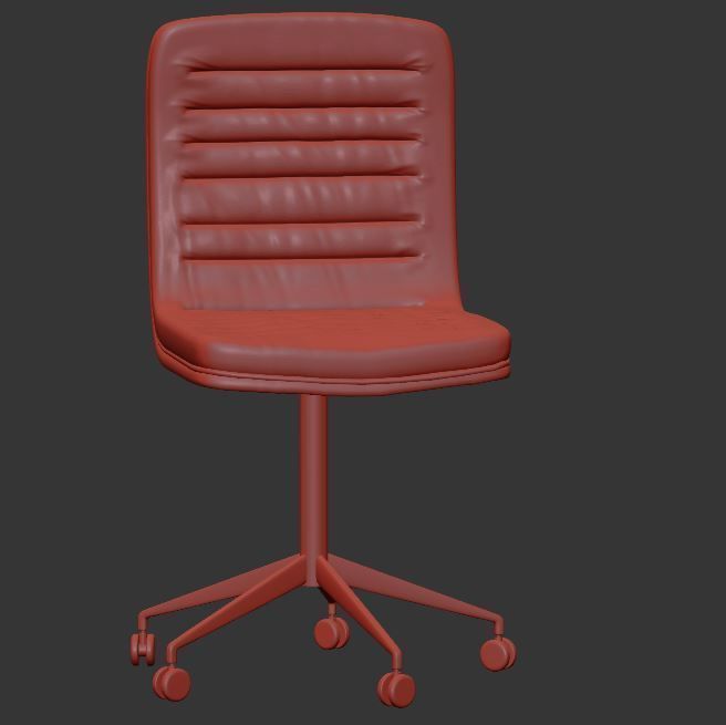 Four Hands Home Office Malibu Desk Chair 3D model_4