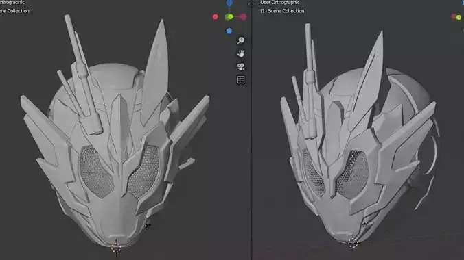 Kamen Rider Vulcan Assault Wolf 3D printable helmet  