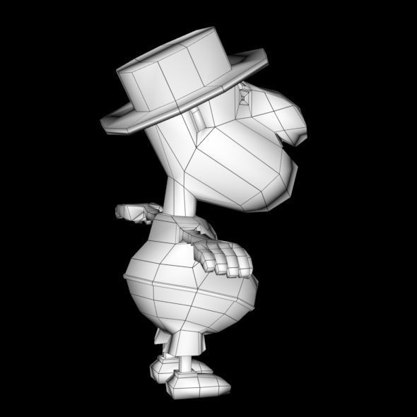 LOW POLY 3D CARTOON CHARACTER MESH  Low-poly 3D model_20