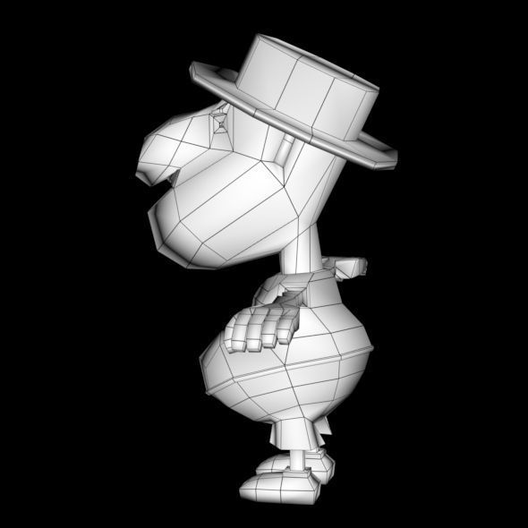 LOW POLY 3D CARTOON CHARACTER MESH  Low-poly 3D model_31