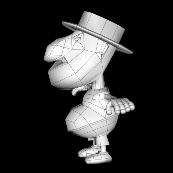 LOW POLY 3D CARTOON CHARACTER MESH  Low-poly 3D model_33